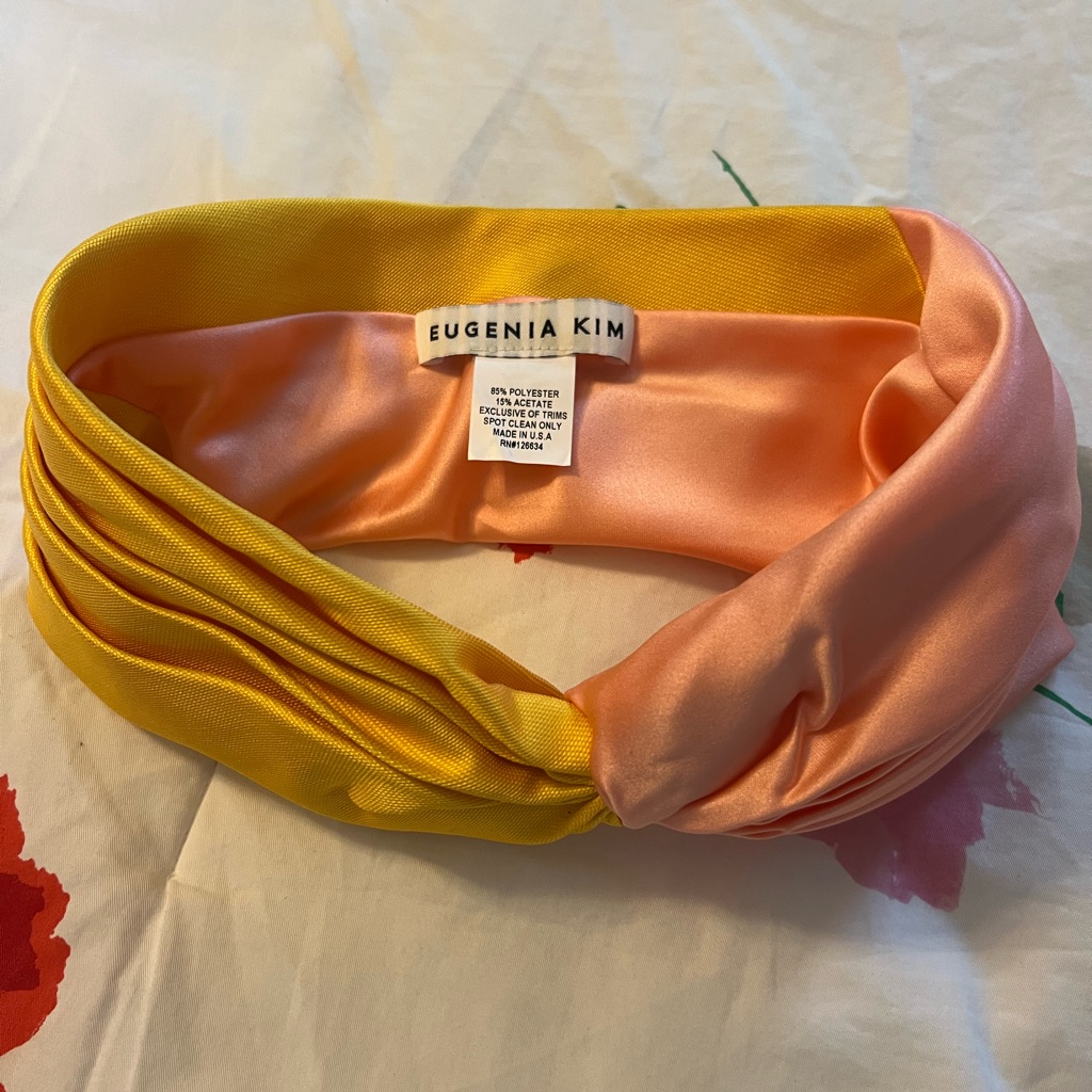 Eugenia Kim Two-Tone Yellow And Peach Headband
